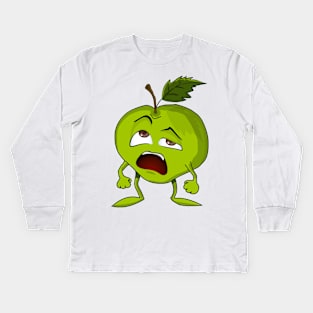 I am in a Sour Mood - Funny Cartoons Kids Long Sleeve T-Shirt